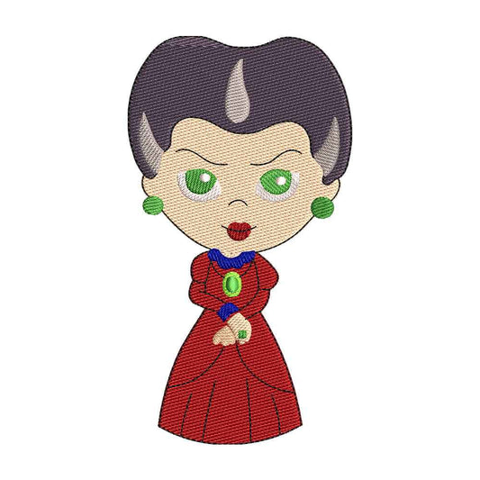 Lady Tremaine embroidery designs for machine - 021255