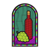 Wine and Grapes embroidery designs for machine - 021260