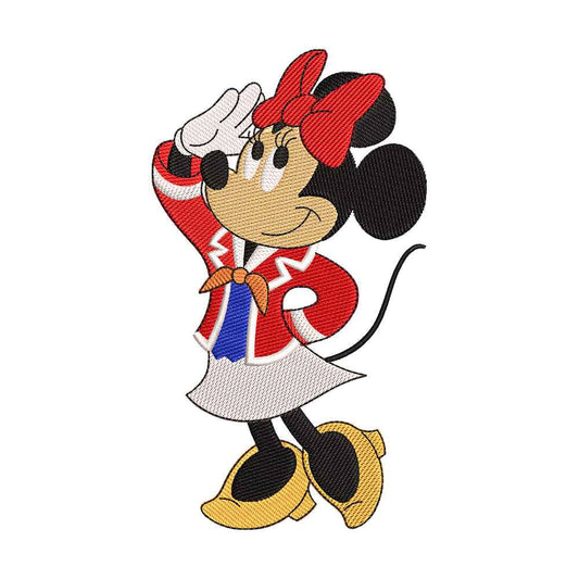Polka Dot Mouse embroidery designs for machine - 021265