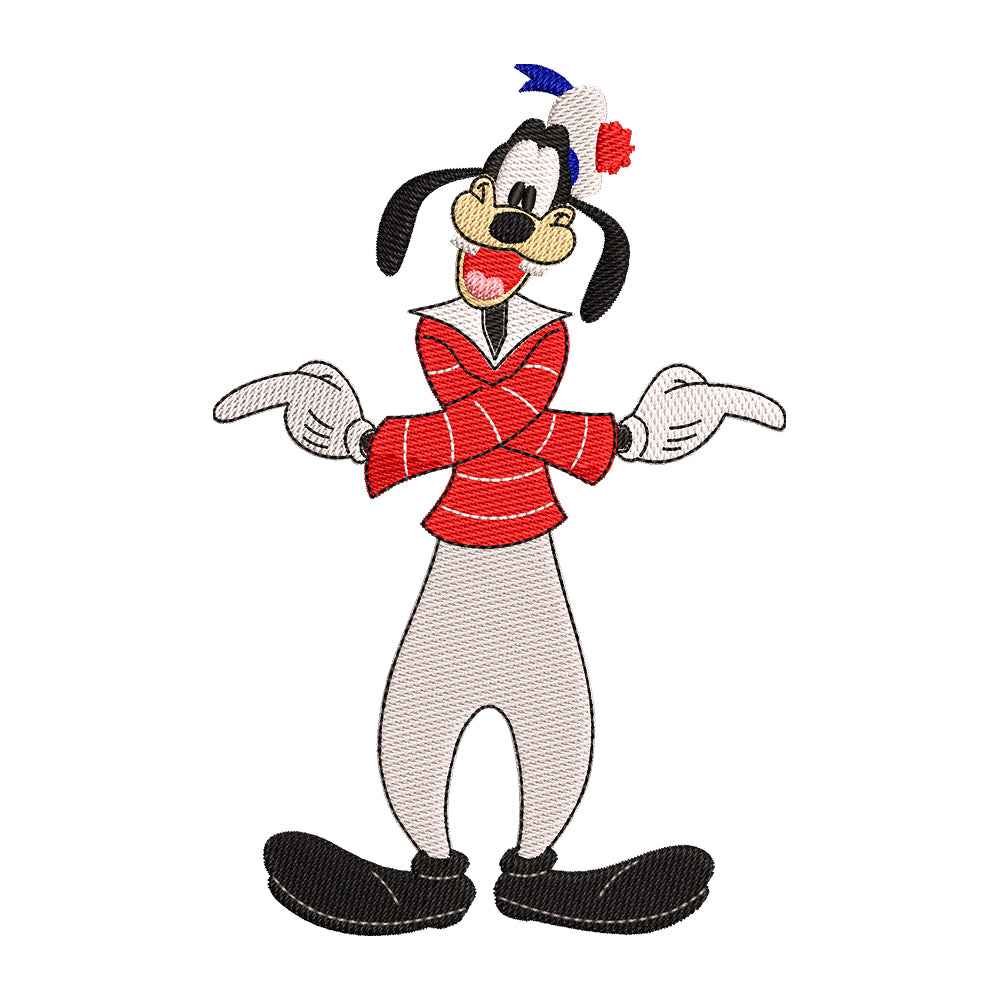 Tall Silly Dog embroidery designs for machine - 021267