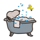 Snoopy and Woodstock embroidery designs for machine - 021271