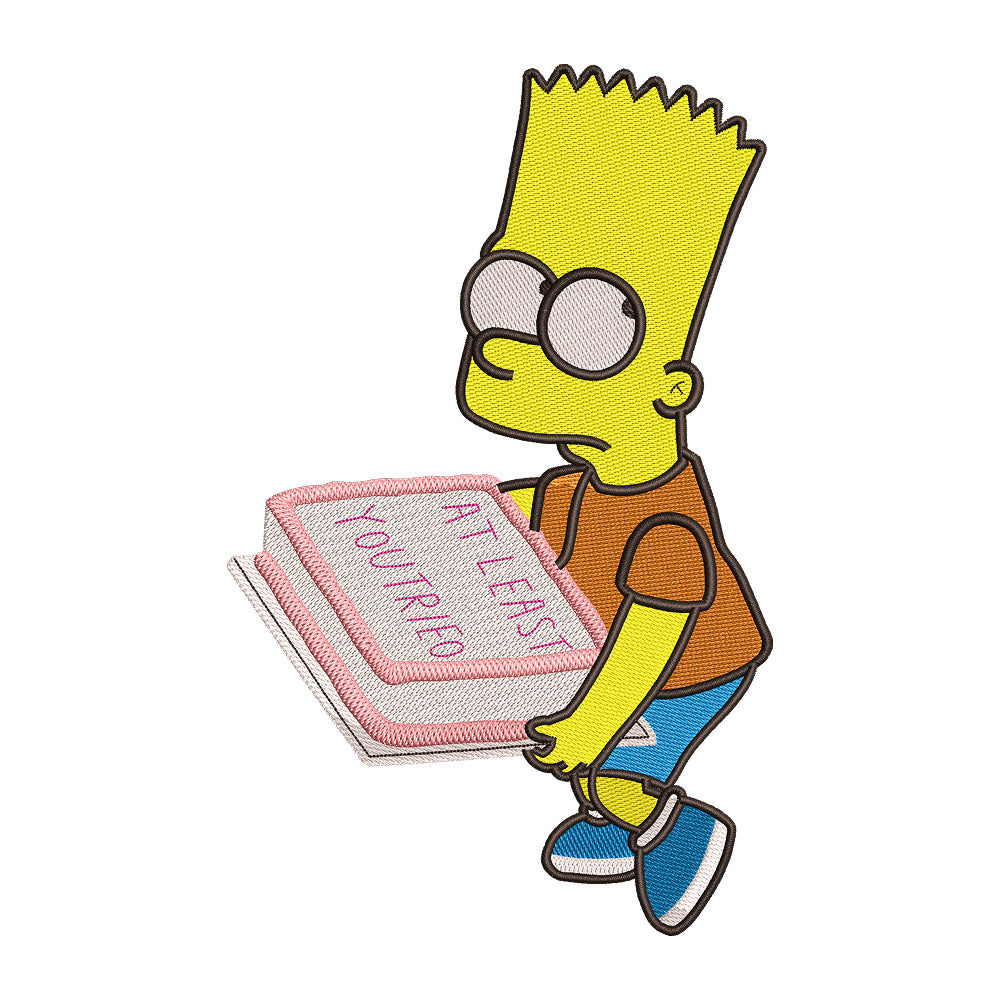 Bart Simpson embroidery designs for machine - 021276