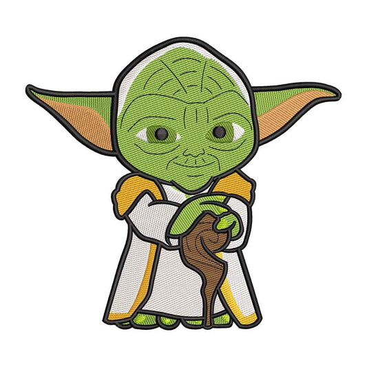 Wise Green Alien embroidery designs for machine - 021281