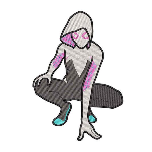 Spider-Gwen embroidery designs for machine - 021286