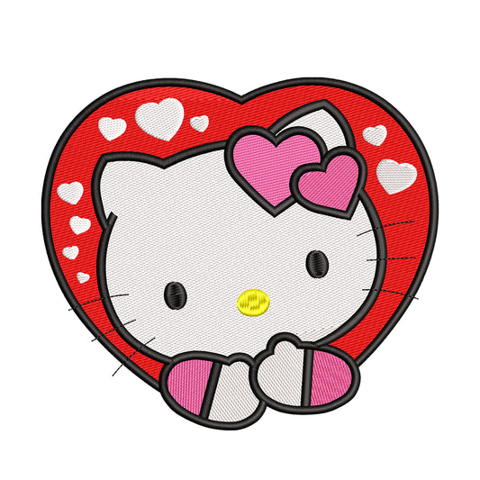 Hello Kitty embroidery designs for machine - 021288
