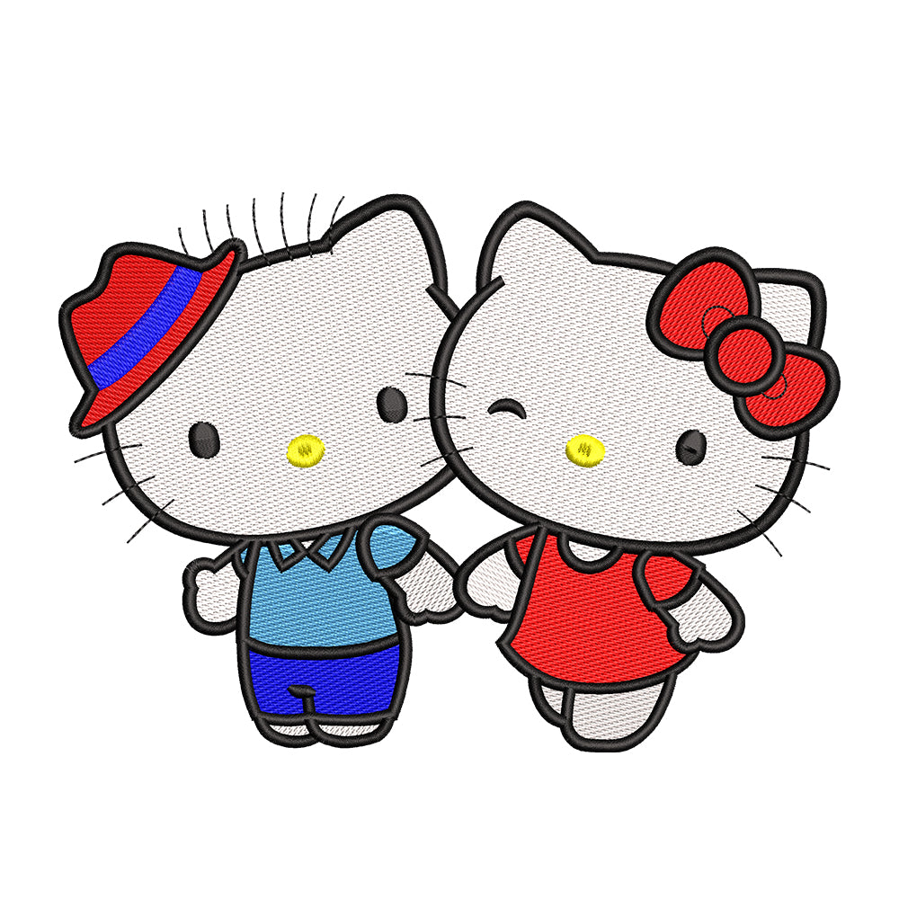 Hello Kitty and Dear Daniel embroidery designs for machine - 021289