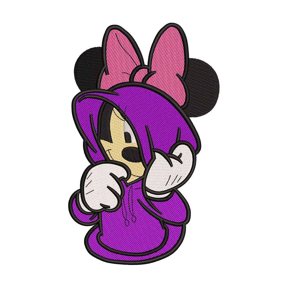 Polka Dot Mouse embroidery designs for machine - 022512