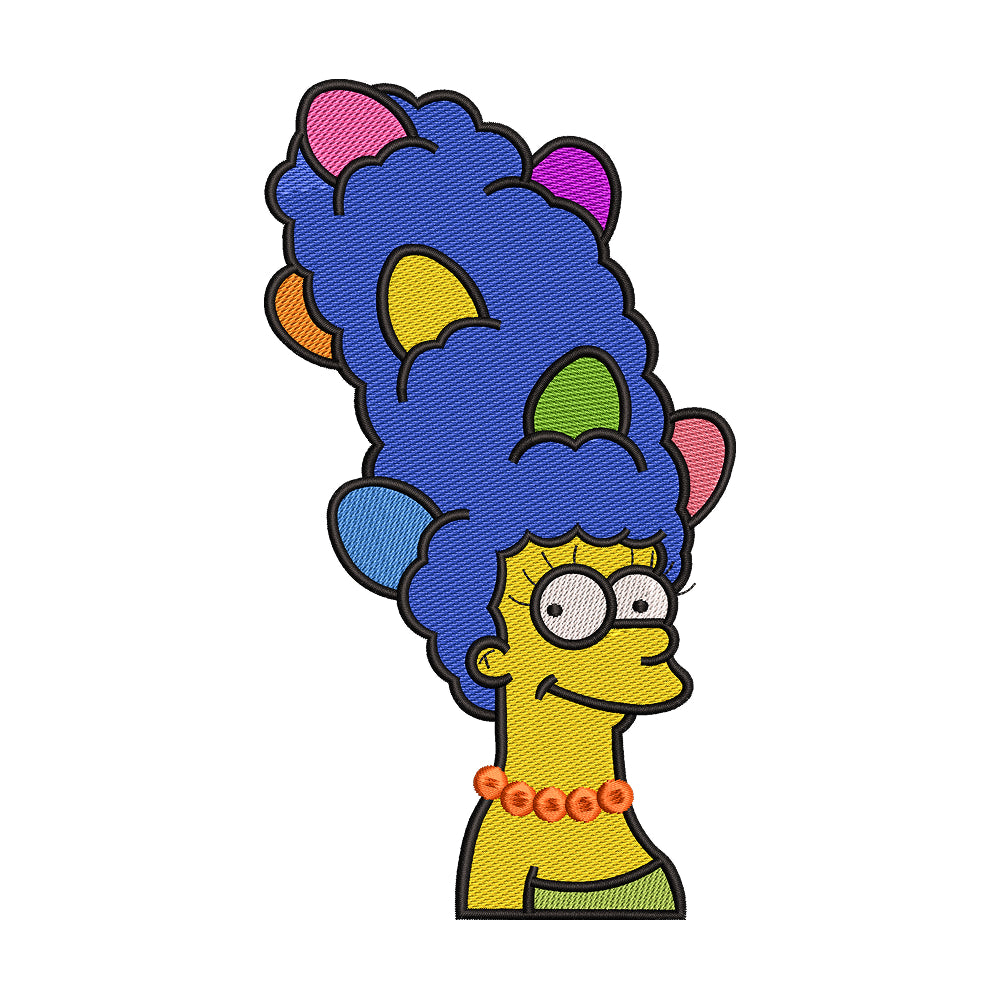 Marge Simpson embroidery designs for machine - 022530