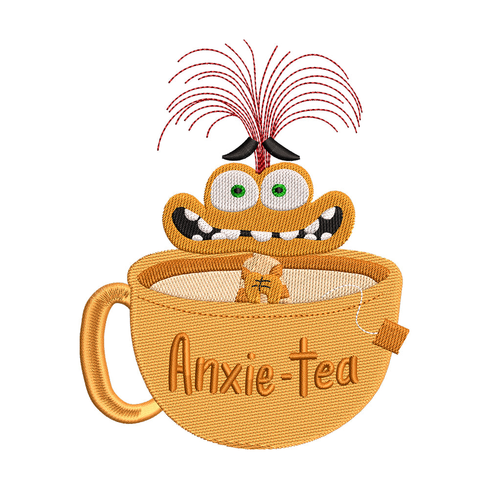 Anxie-Tea Monster embroidery designs for machine - 022535