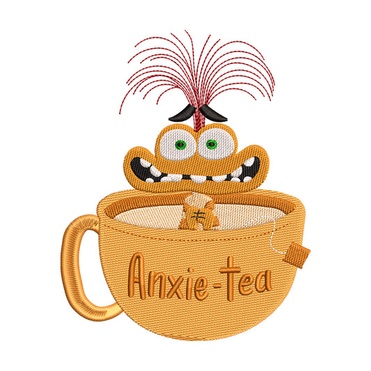 Anxie-Tea Monster embroidery designs for machine - 022535