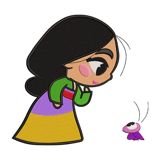 Mulan embroidery designs for machine - 022543