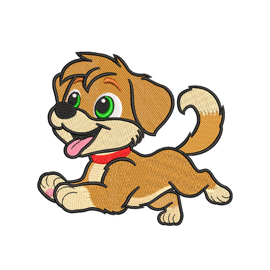Cute dog embroidery designs for machine - 09052402