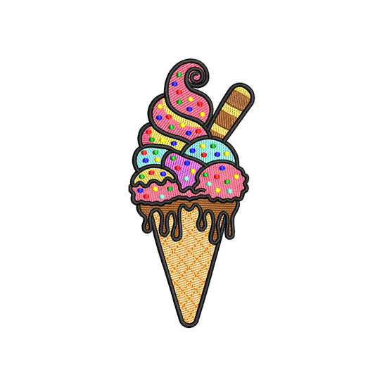 Summer machine embroidery designs icecream - 09052418