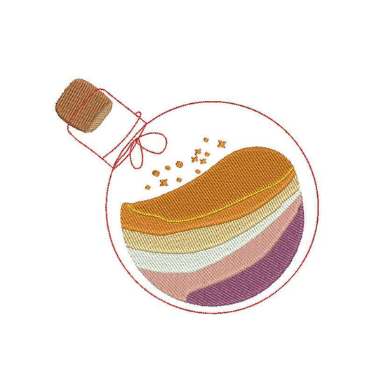 Lesbian flag fairy dust machine embroidery designs - 1010011