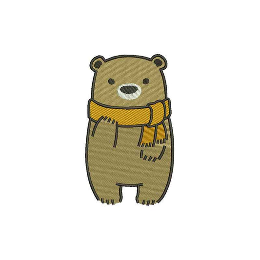 Winter Bear Machine Embroidery Files - 110010