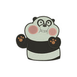 Funny panda machine embroidery designs - 110020