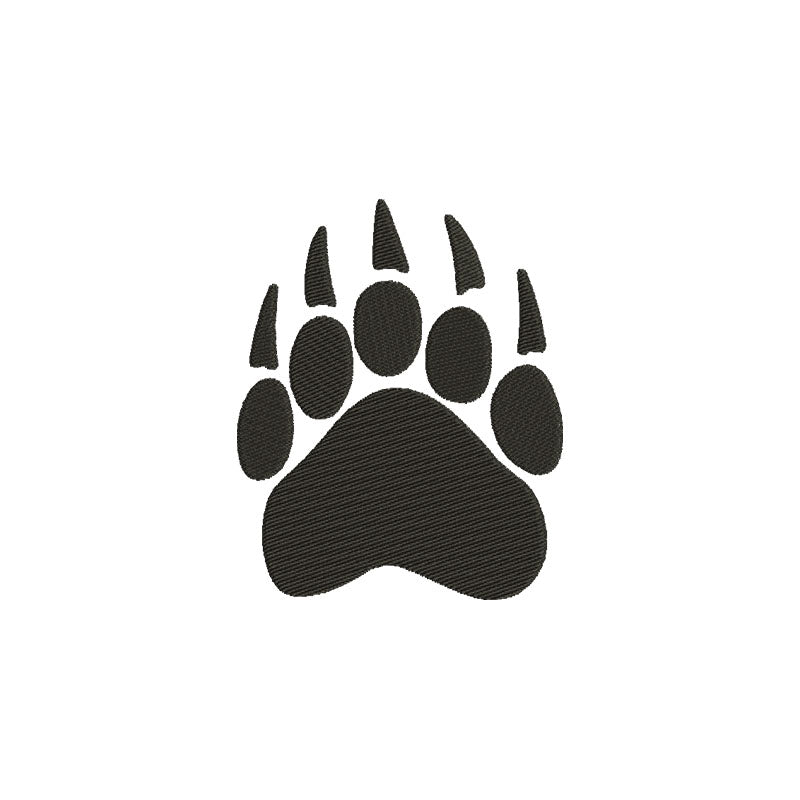 Bear paw machine embroidery designs - 110036