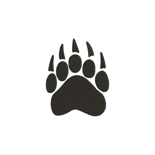 Bear paw machine embroidery designs - 110036