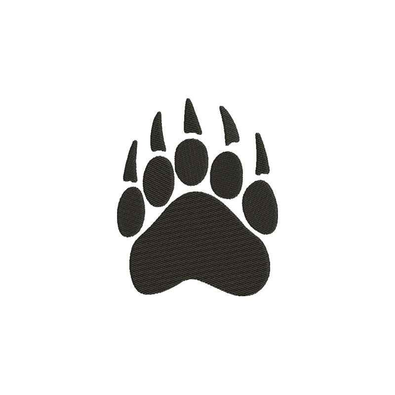 Bear paw machine embroidery designs - 110036