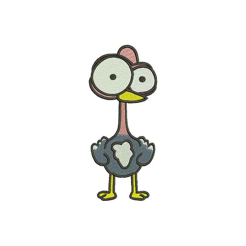Funny bird embroidery designs - 120002