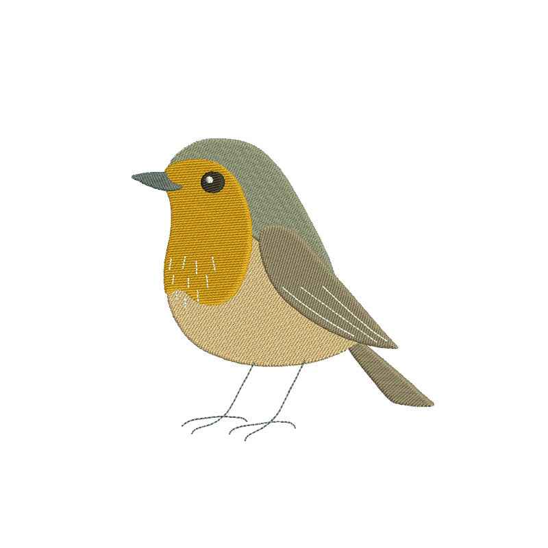 Machine embroidery designs bird - 120007