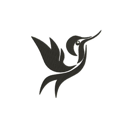 Bird embroidery designs silhouette - 120019