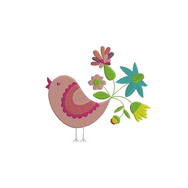 Cute birds digital embroidery designs - 120022