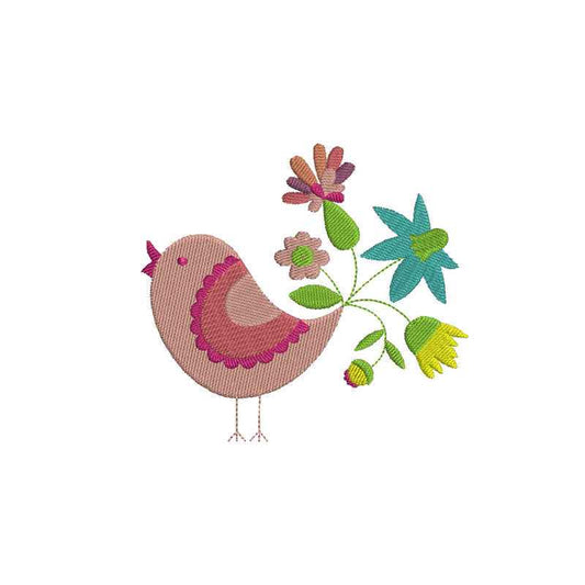 Cute birds digital embroidery designs - 120022