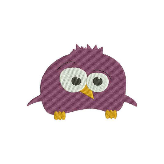 Purple bird machine embroidery designs - 120034