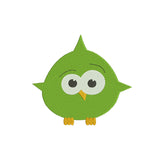 Green bird embroidery files - 120035
