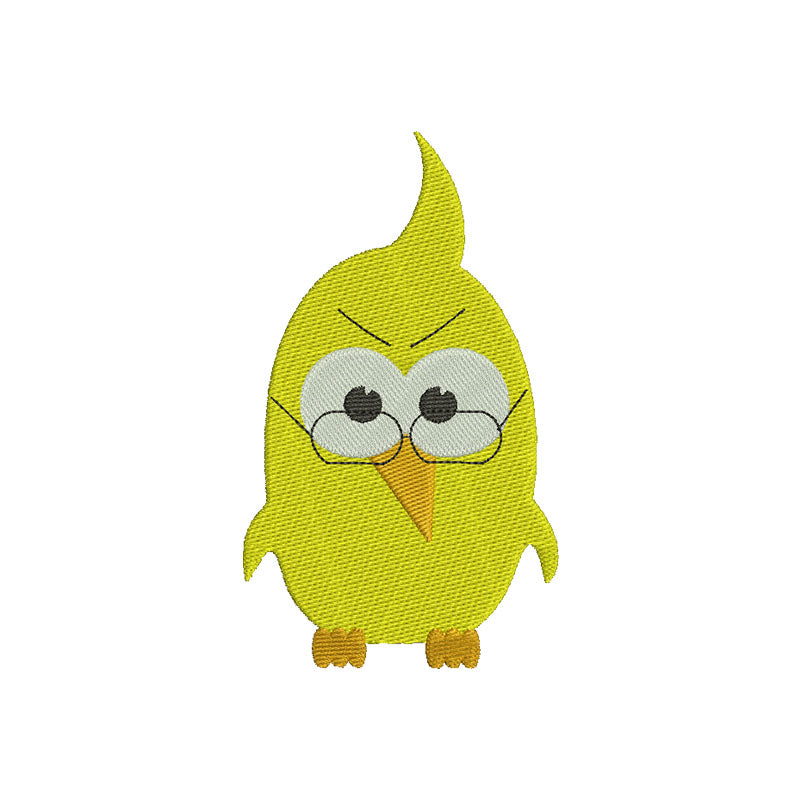 Yellow bird machine embroidery files - 120038