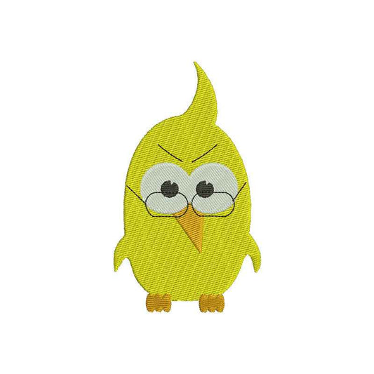 Yellow bird machine embroidery files - 120038