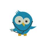 Doctor bird machine embroidery designs - 120039