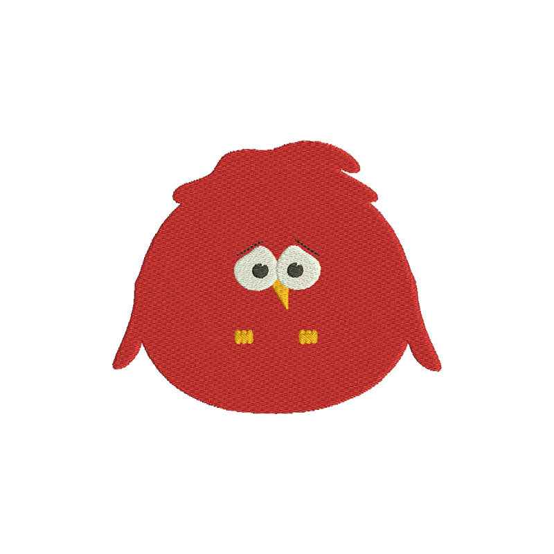 Red bird embroidery files - 120040
