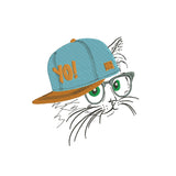 Cool Cat machine embroidery designs - 140010