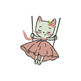 Cat embroidery designs for babies - 140012