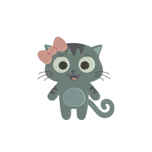 Cat machine embroidery designs for babies - 140030
