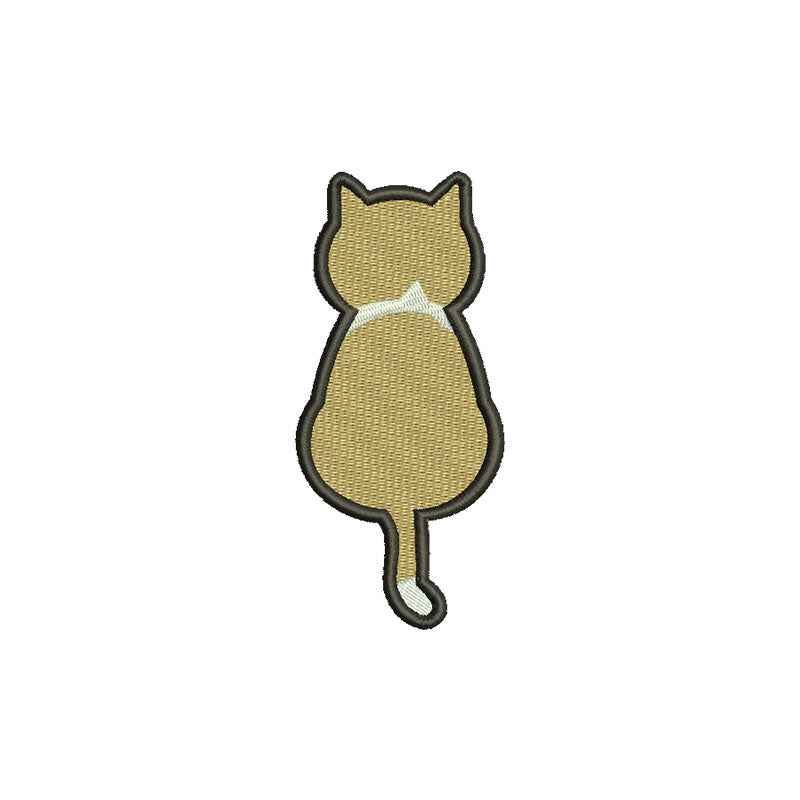 Cat back embroidery designs - 140035