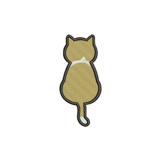 Cat back embroidery designs - 140035