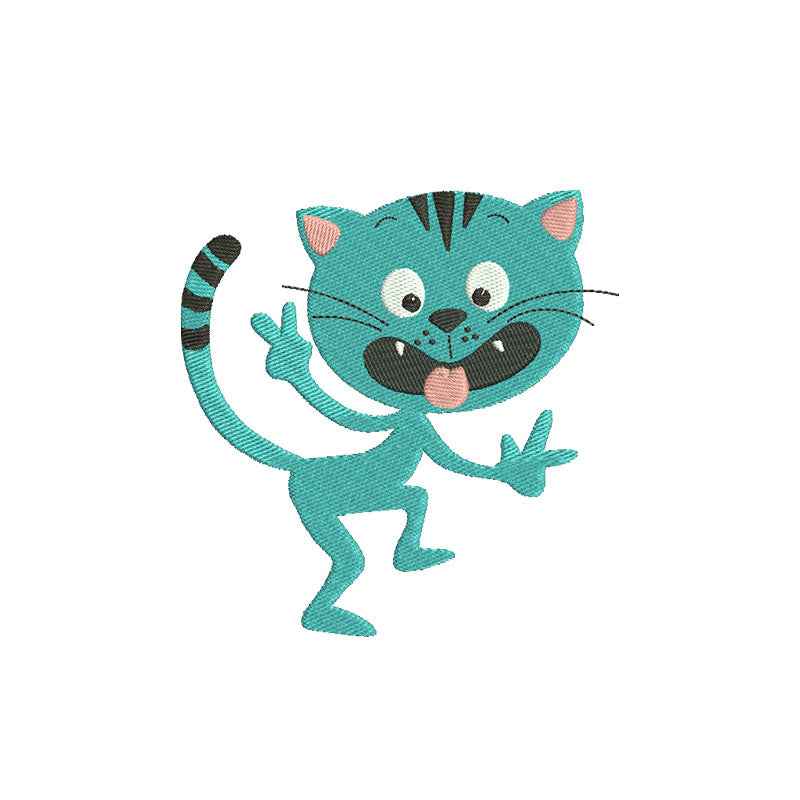 Funny Cat digital embroidery designs - 140042