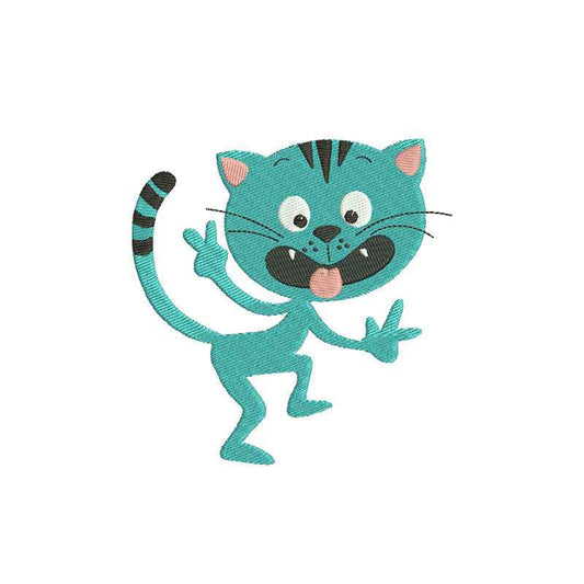 Funny Cat digital embroidery designs - 140042