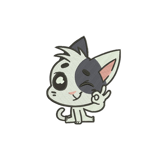 Cute Cat machine embroidery designs animals - 140046