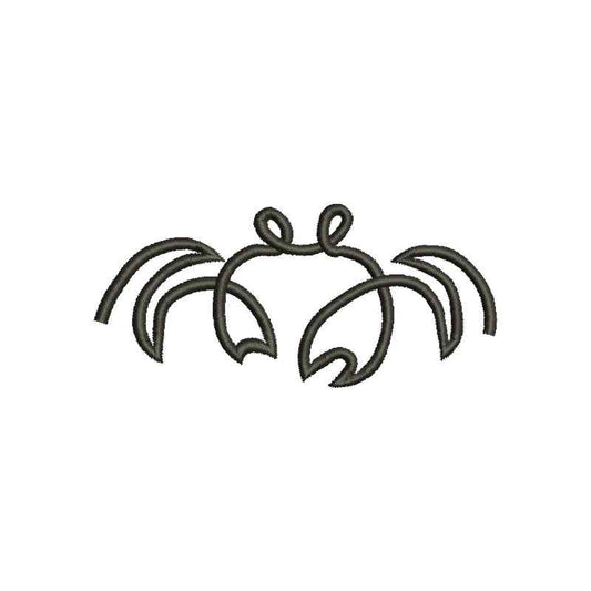One Line Crab machine embroidery designs - 160005