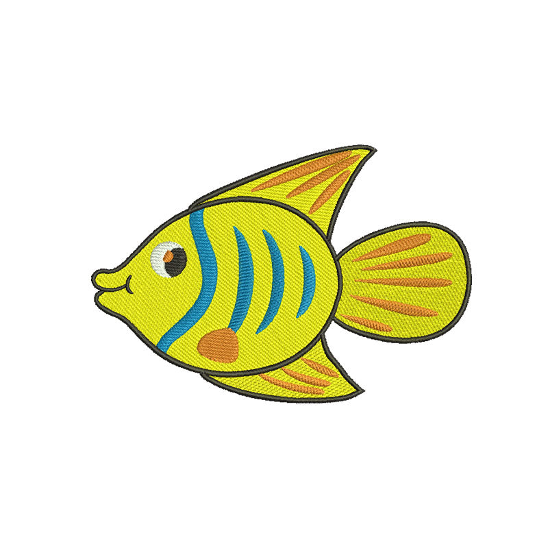 Fish machine embroidery designs - 160010