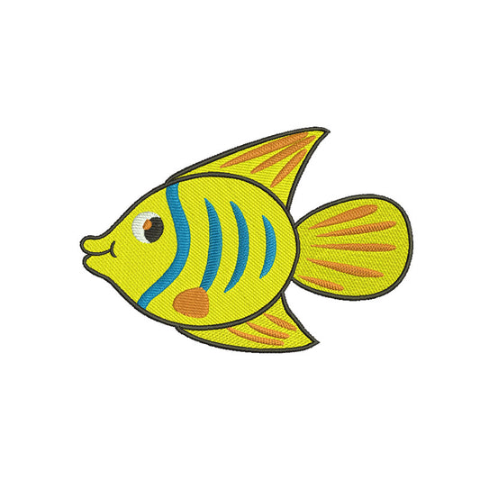 Fish machine embroidery designs - 160010