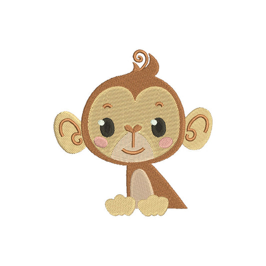 Monkey machine embroidery designs - 170007