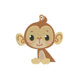 Monkey machine embroidery designs - 170007