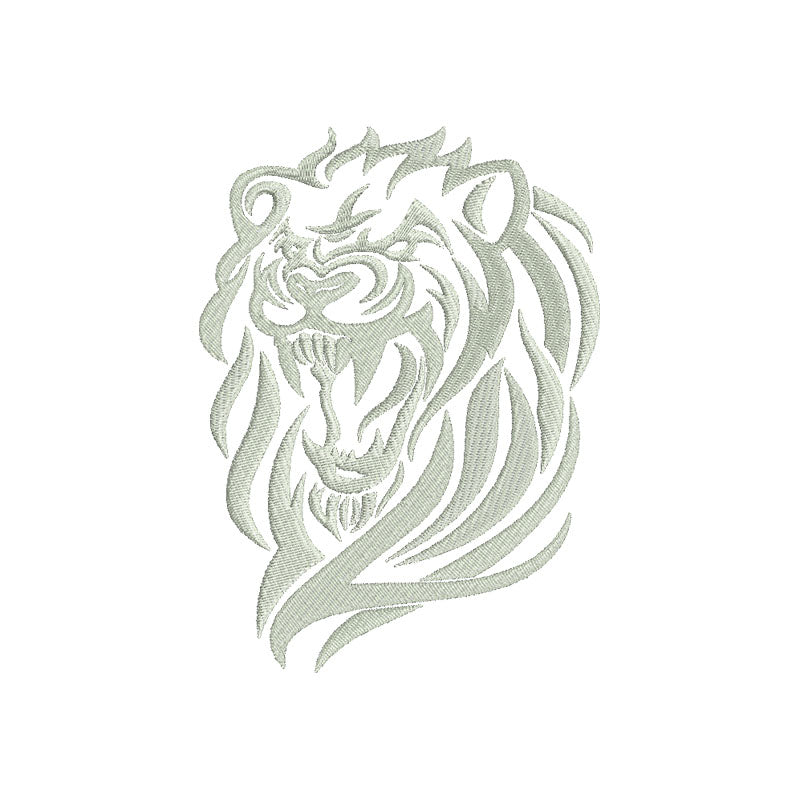 Lion machine embroidery designs silhouette - 170068