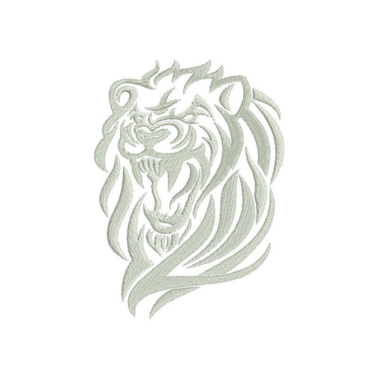 Lion machine embroidery designs silhouette - 170068