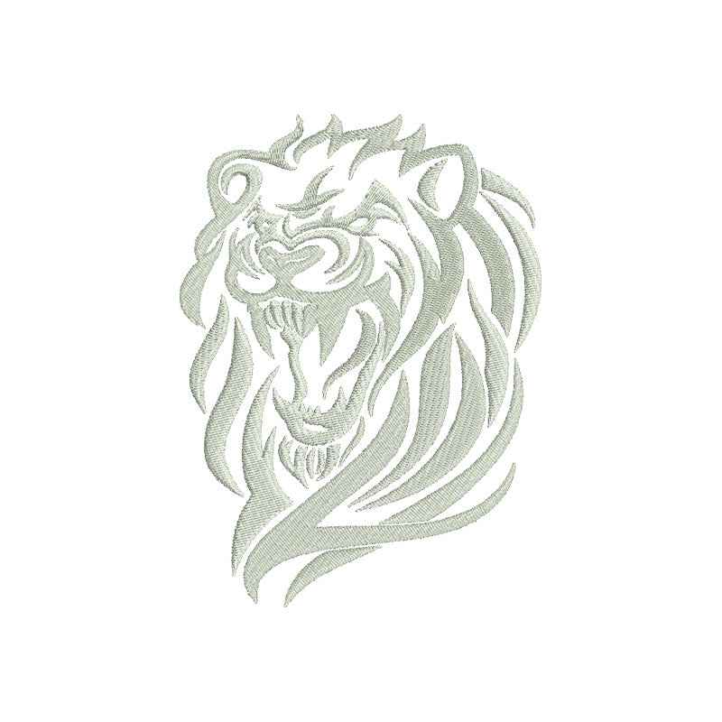 Lion machine embroidery designs silhouette - 170068